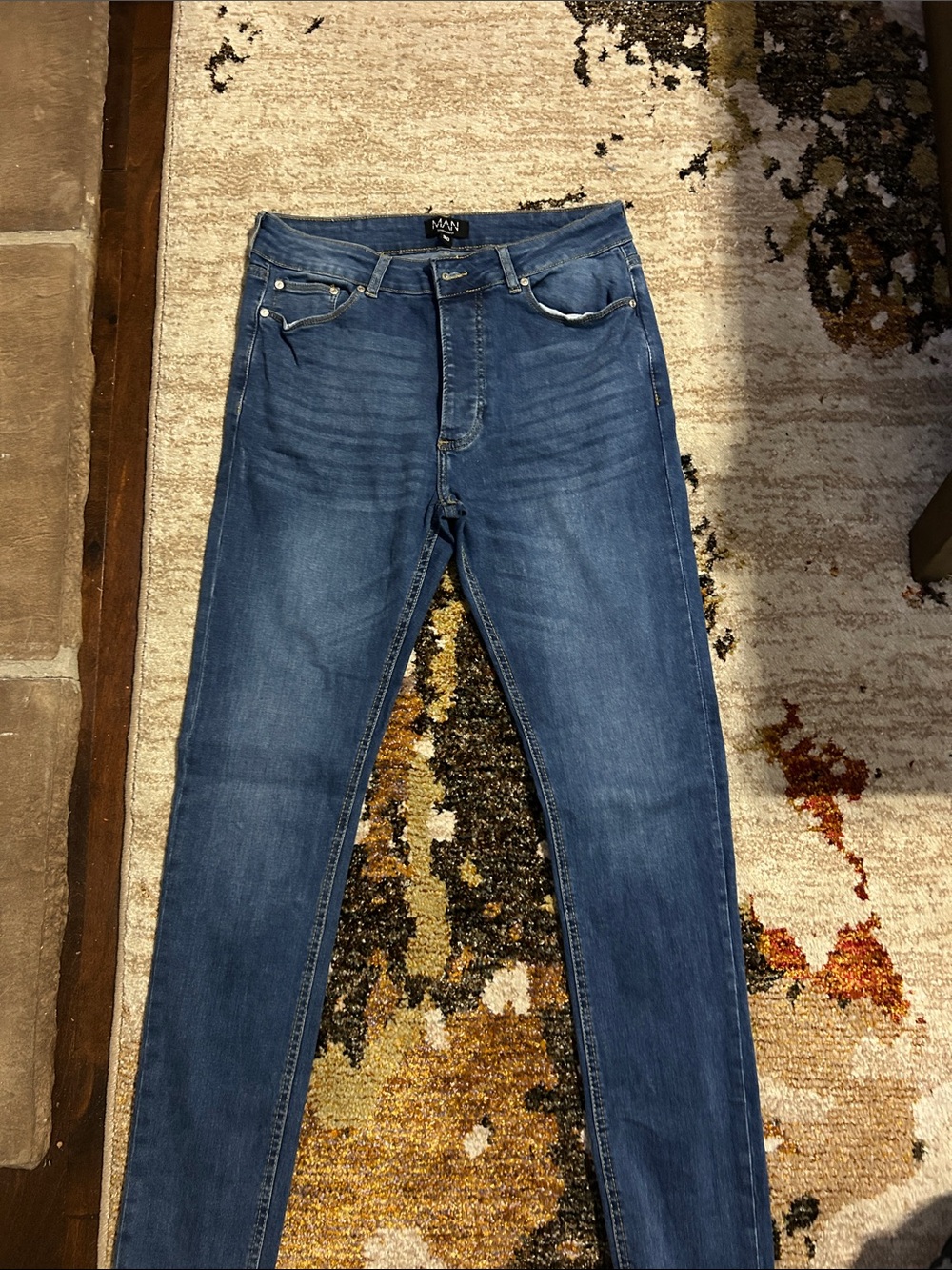 NEW Boohoo Men’s Blue Denim Jeans - Size 30